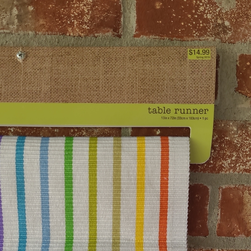 The Spring Shop Colorful Striped Table Runner - Picture 2 of 3